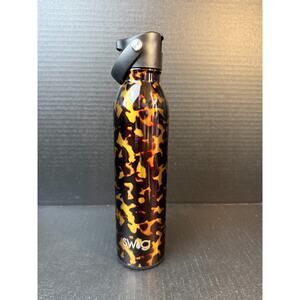 Swig Life Bombshell 20 Oz Water Bottle Flip and Sip Lid Gold & Black